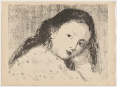 Etude d'enfant (Study of a Child) by Camille Bourget, print, 1895