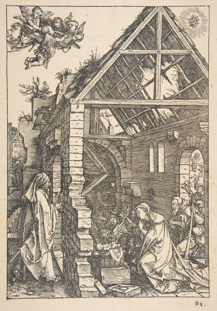 The Nativity, from "The Life of the Virgin" by Albrecht Dürer, print, 1502-1503