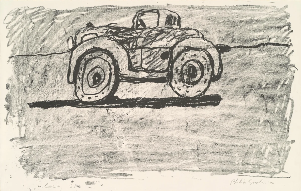 Car [special proof] by Philip Guston, print, 1979-1980