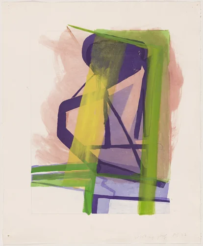 O & N (working proof) by Amy Sillman, print, 2007