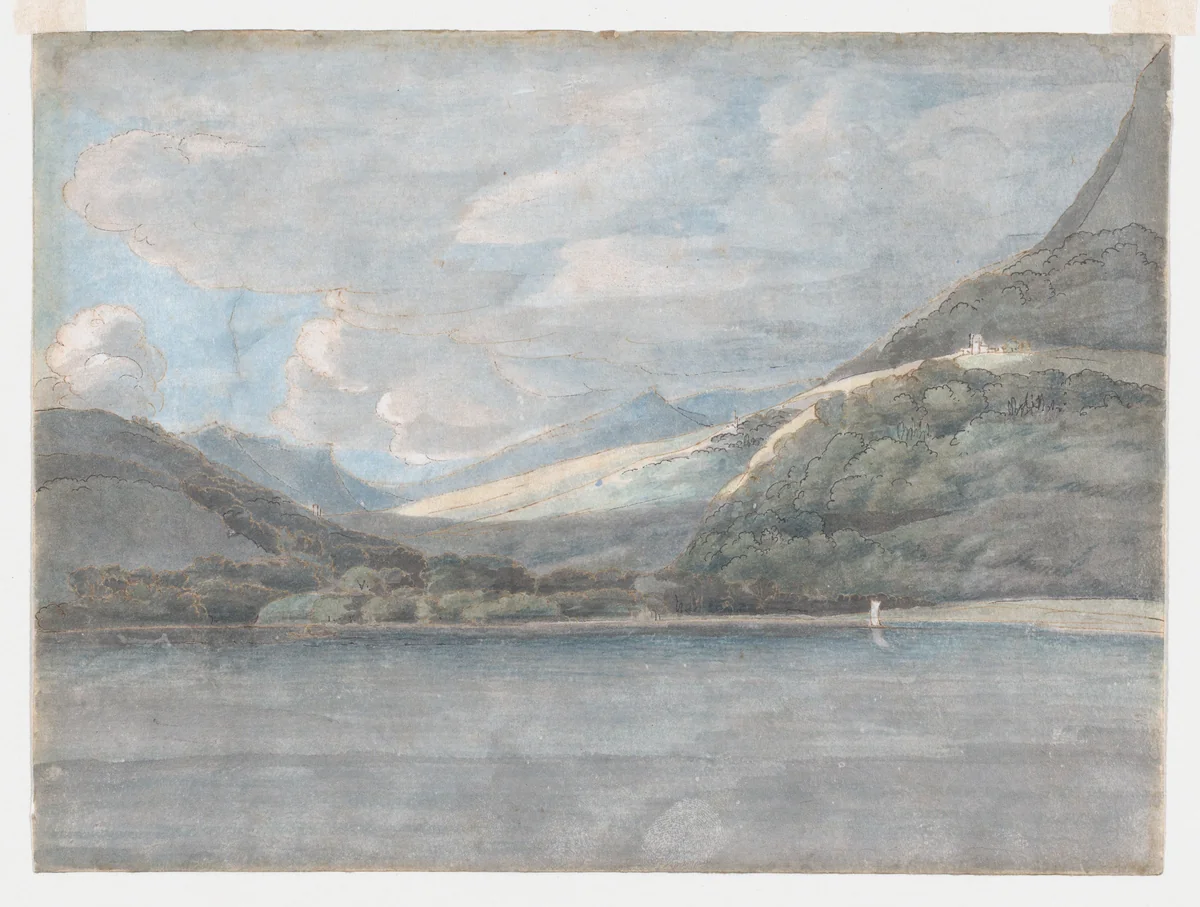 View of Lake Como by Francis Towne, drawing, 1781