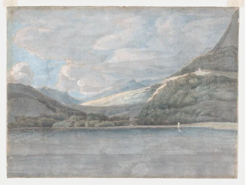 View of Lake Como by Francis Towne, drawing, 1781