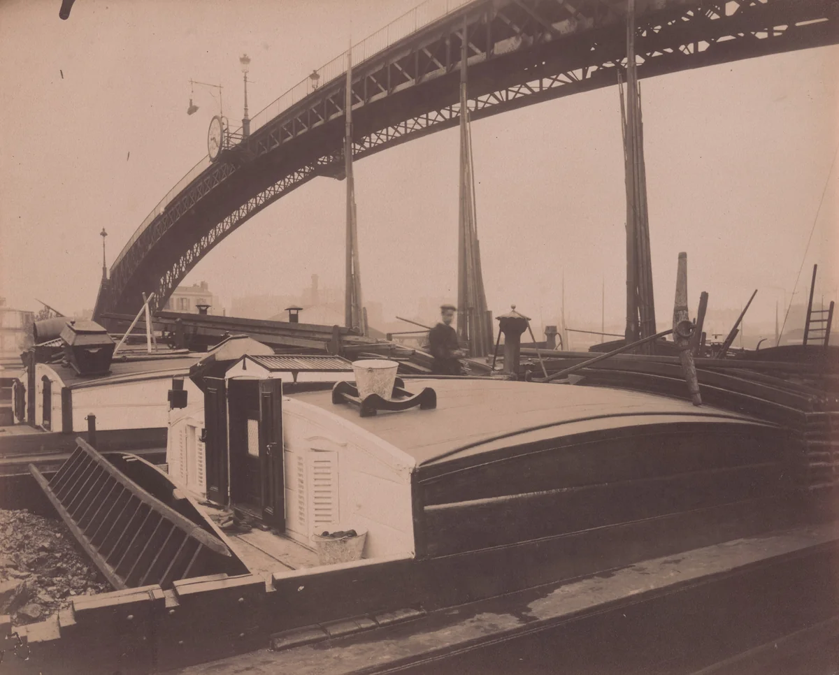 Bassin de la Villette by Eugène Atget, photograph, 1914