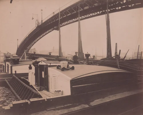 Bassin de la Villette by Eugène Atget, photograph, 1914
