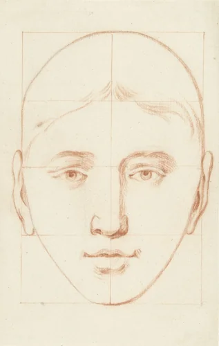 Manshoofd by anonymous, drawing, 1700-1800