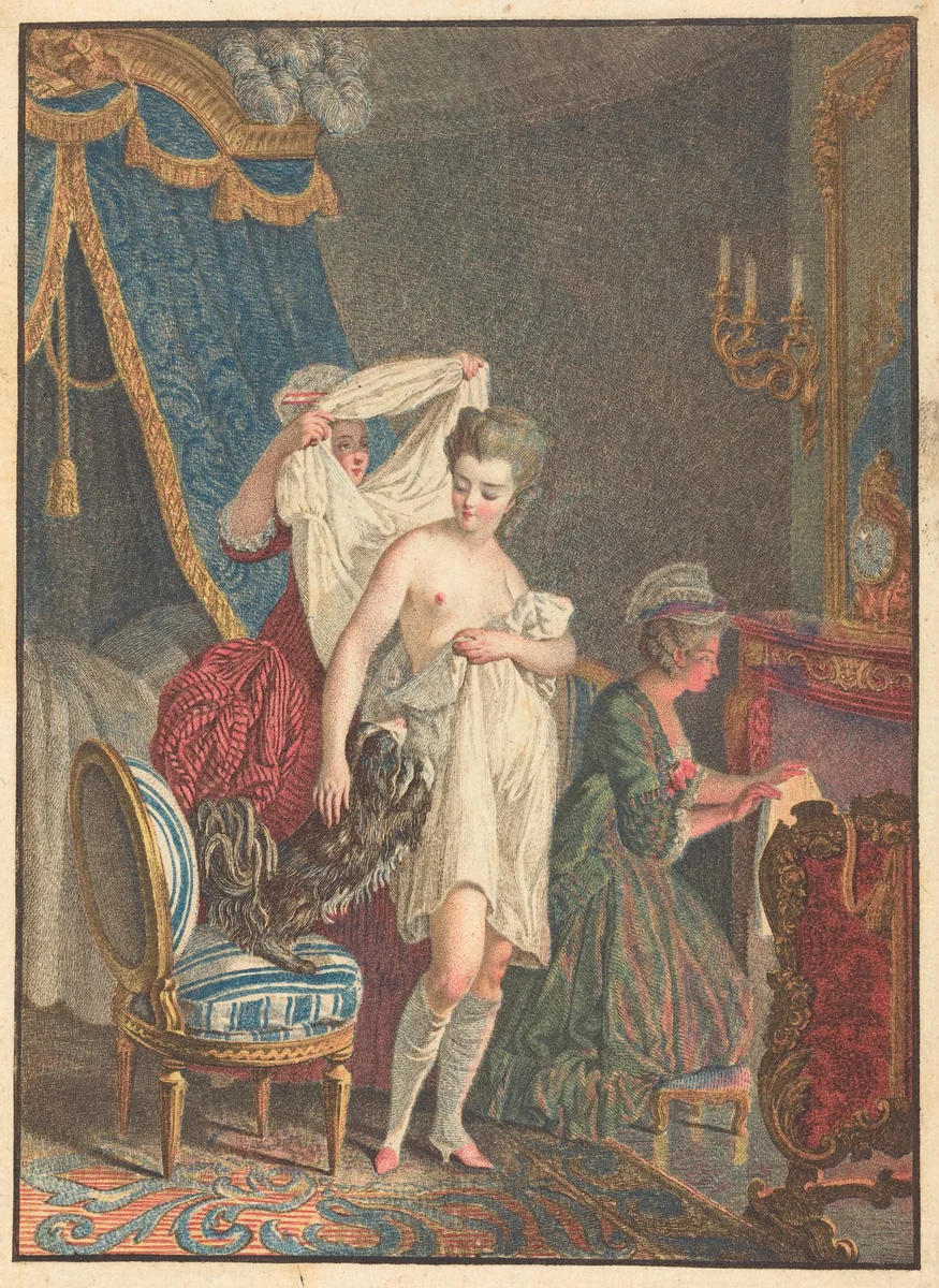 Le Lever by Nicolas François Regnault, print, 1746-1810