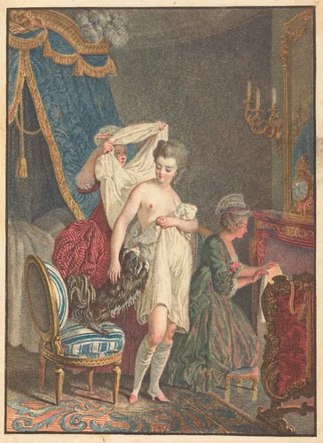 Le Lever by Nicolas François Regnault, print, 1746-1810