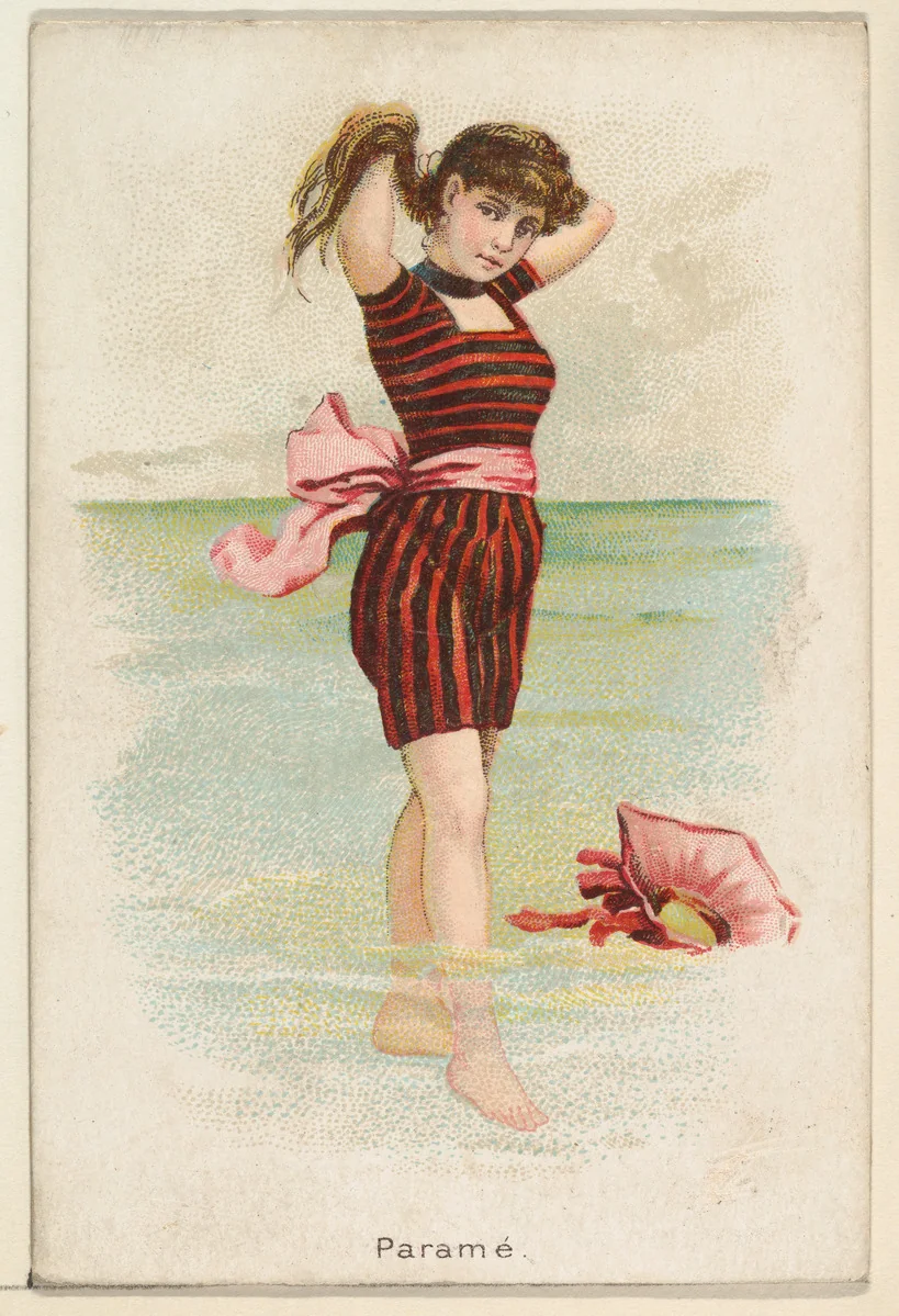 Parame, from the Beautiful Bathers series (N192) issued by Wm. S. Kimball & Co. by William S. Kimball & Company, print, 1889
