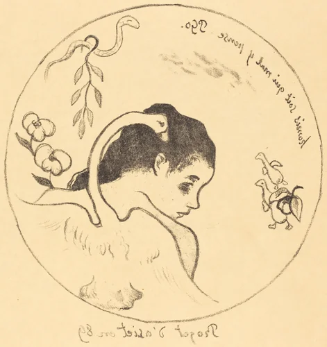 Leda (Cover) by Paul Gauguin, print, 1889