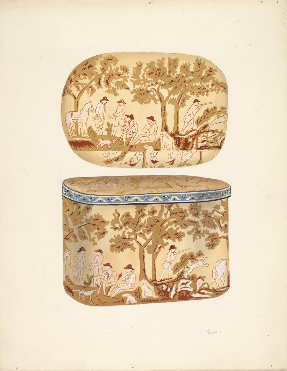 Bandbox by Lee Hager, index of american design, 1935-1942