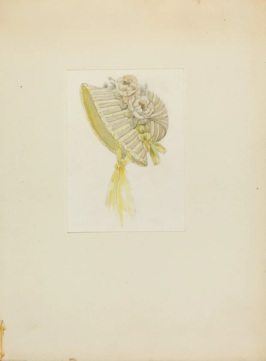 Bonnet by Jessie M Benge, index of american design, 1936