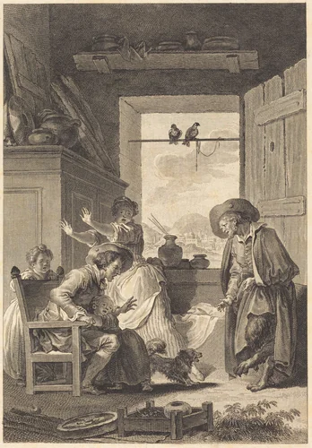 Belphegor by Charles Emmanuel Patas; Antoine-Jean Duclos; Jean Honoré Fragonard, print, 1794