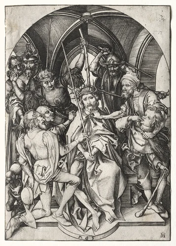 Christ Crowned with Thorns by Martin Schongauer, print, 1475-1487