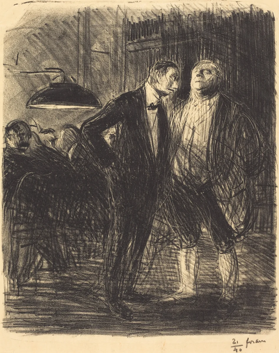 Le decavé (Cleared Out) by Jean-Louis Forain, print, 1914