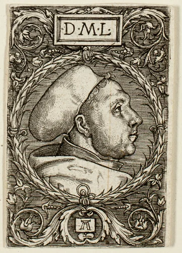 Martin Luther by Albrecht Altdorfer, print, 1520-1530