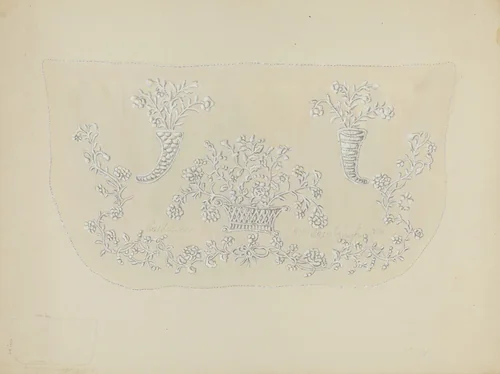 Stuffed Bureau Cover by Irene Schaefer, index of american design, 1936