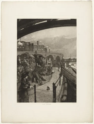 A Murder (Ein Mord) from Dramas, Opus IX (Dramen, Opus IX) by Max Klinger, print, 1883