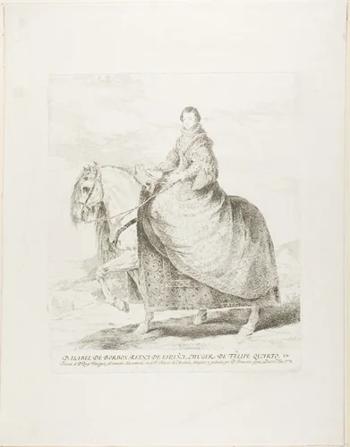 Isabel de Borbon by Francisco José de Goya y Lucientes, print, 1778