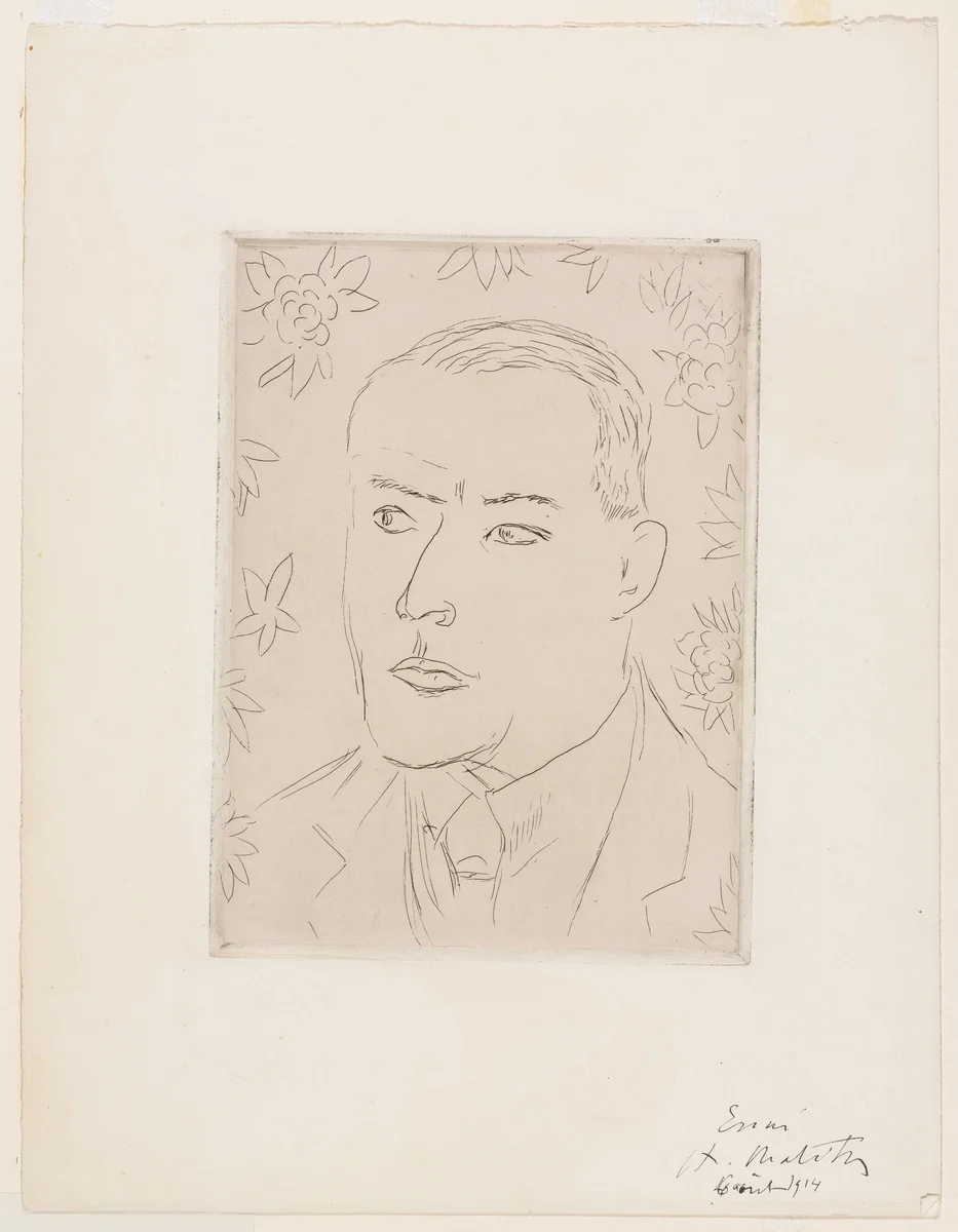 M. S. Prichard by Henri Matisse, print, 1914