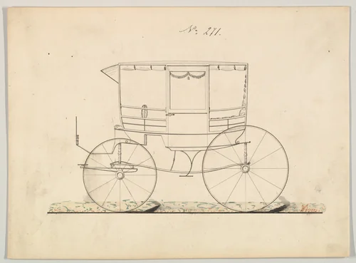 Rockaway #271 by Brewster & Co., drawing, 1860