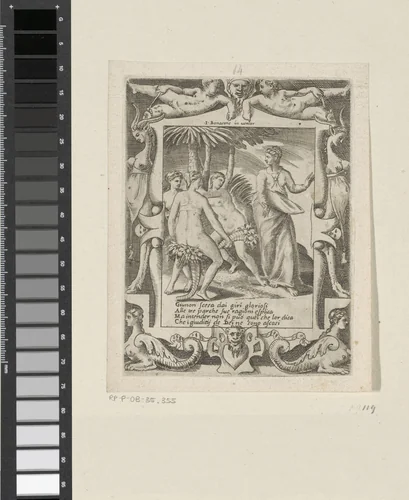 Juno spreekt tegen de Parcae by Giulio Bonasone, print, 1501-1580