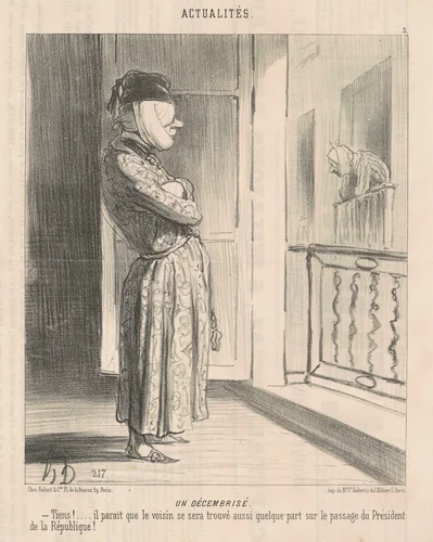 Un Décembrisé by Honoré Daumier, print, 1850