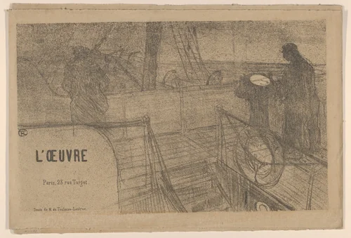 Announcement for the Théâtre de L'Oeuvre by Henri de Toulouse-Lautrec, print, 1895