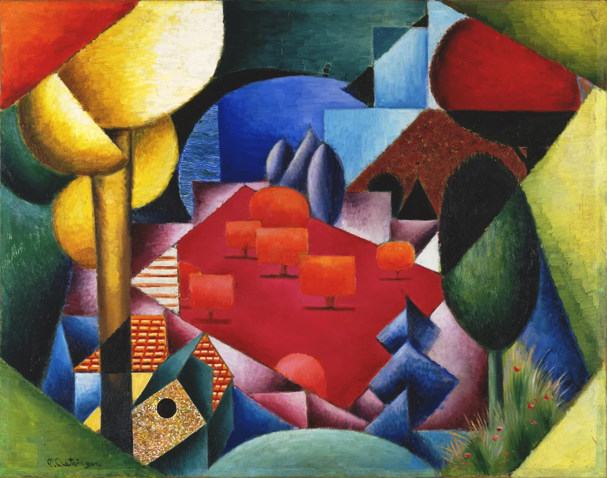 Landscape by Jean Metzinger, painting, 1912