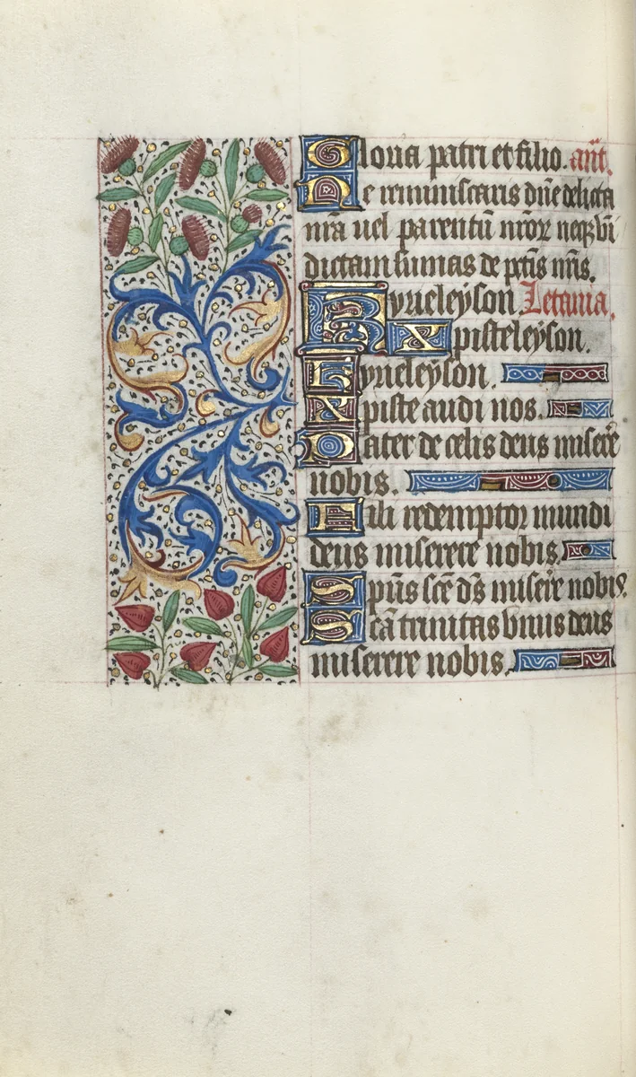Book of Hours (Use of Rouen): fol. 92v by Master of the Geneva Latini, book, 1465-1475