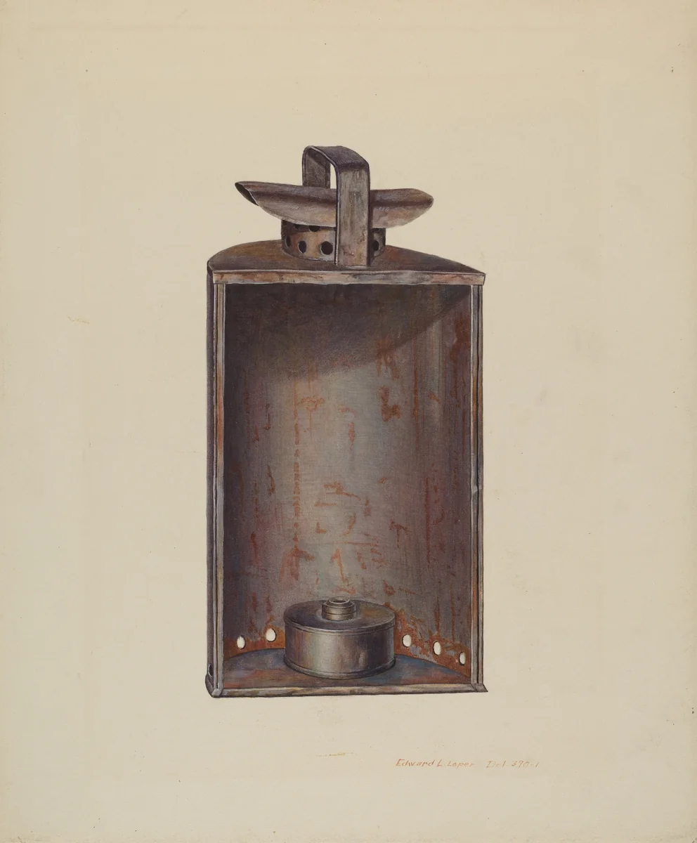 Lantern by Edward L. Loper, index of american design, 1939