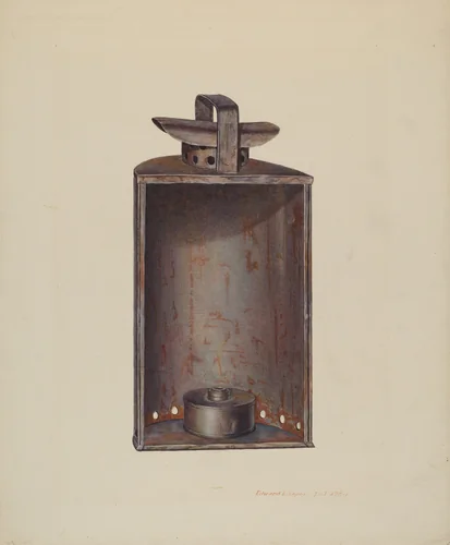 Lantern by Edward L. Loper, index of american design, 1939