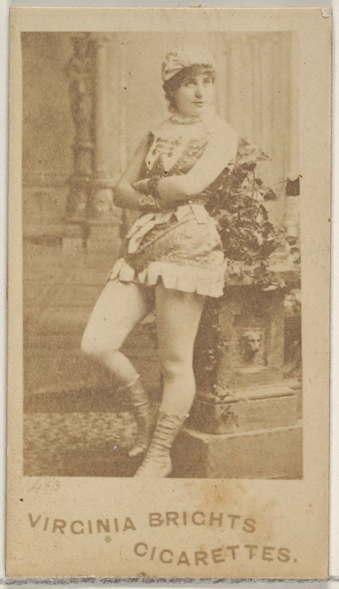 Card 483, from the Actors and Actresses series (N45, Type 5) for Virginia Brights Cigarettes by Allen & Ginter, photograph, 1885-1891