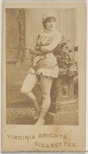 Card 483, from the Actors and Actresses series (N45, Type 5) for Virginia Brights Cigarettes by Allen & Ginter, photograph, 1885-1891