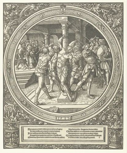 De geseling van Christus by Unknown, print, 1517