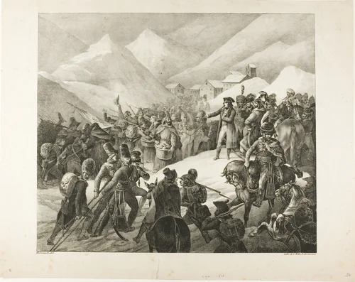 The Passage of Mount Saint Bernard by Théodore Géricault, print, 1822