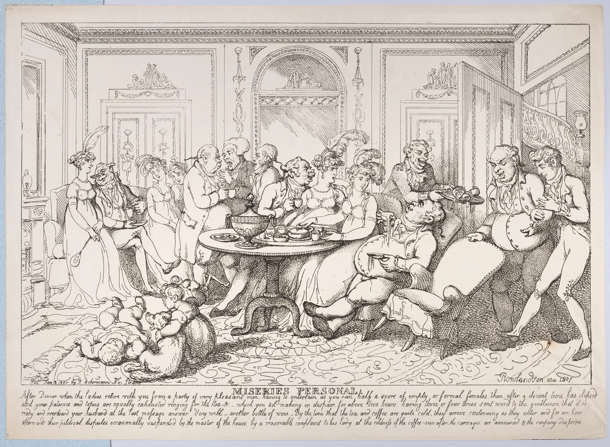Miseries Personal by Thomas Rowlandson, print, 1807