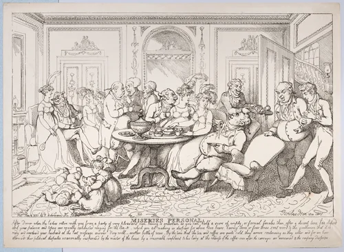 Miseries Personal by Thomas Rowlandson, print, 1807