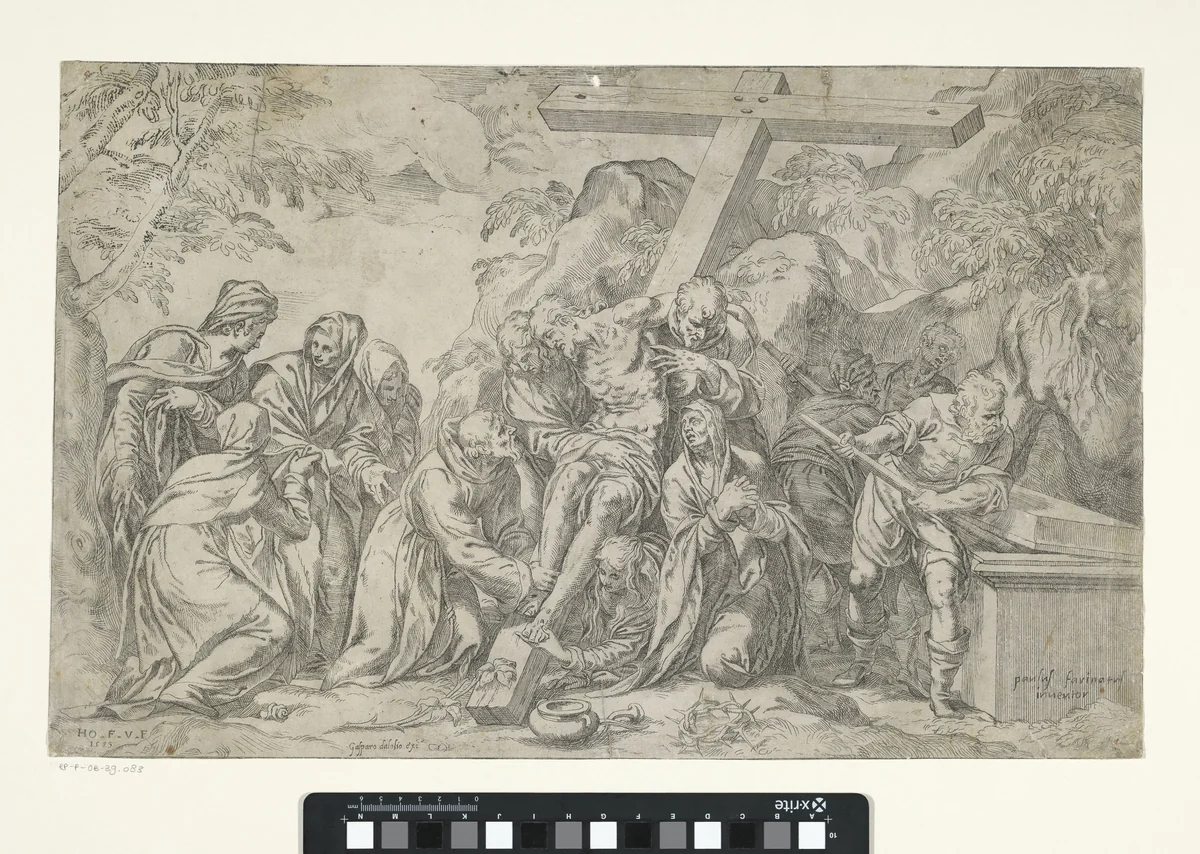 Kruisafneming by Unknown, print, 1583-1593