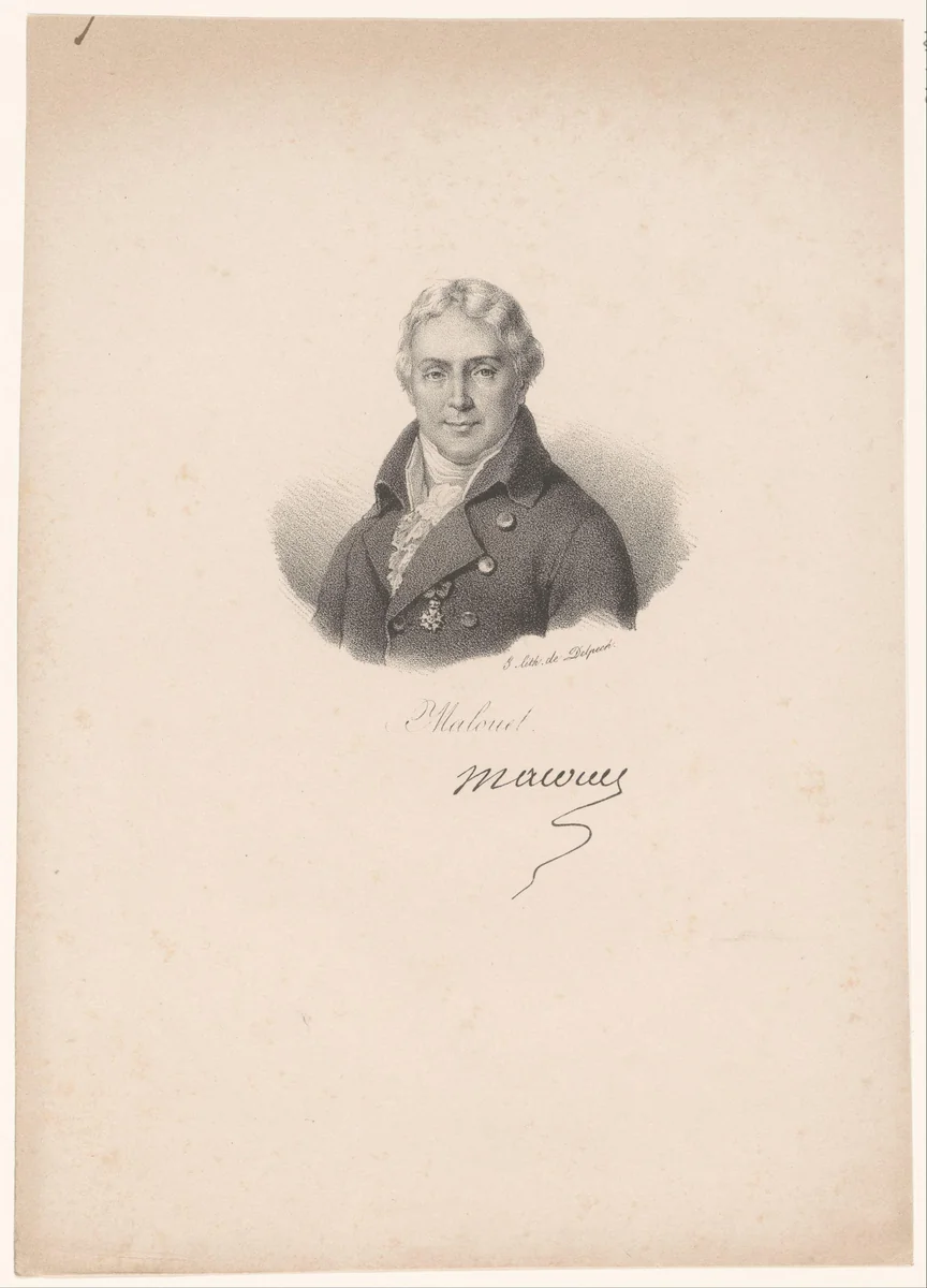 Portret van Pierre-Victor Malouet by anonymous, print, 1818-1842