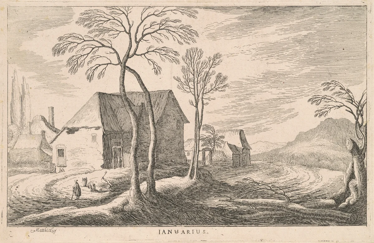 Januarius (January) by Ludovico Mattioli, print, 1750-1799