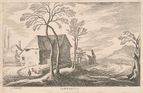 Januarius (January) by Ludovico Mattioli, print, 1750-1799