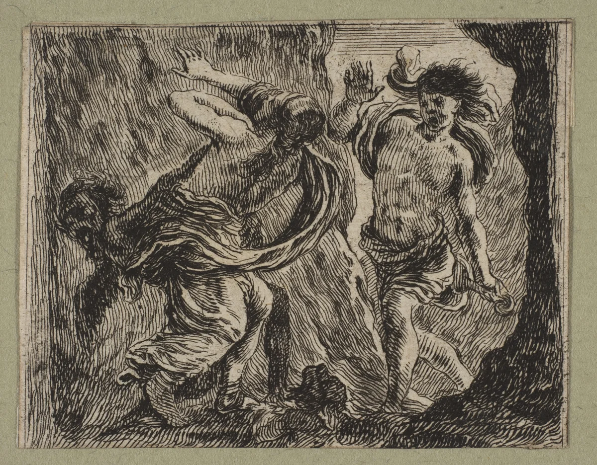 Orphée et Eurydice by Stefano della Bella, print, 1644