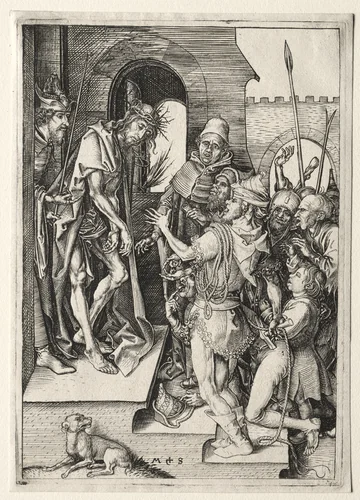 The Passion: Ecce Homo by Martin Schongauer, print, 1475-1485