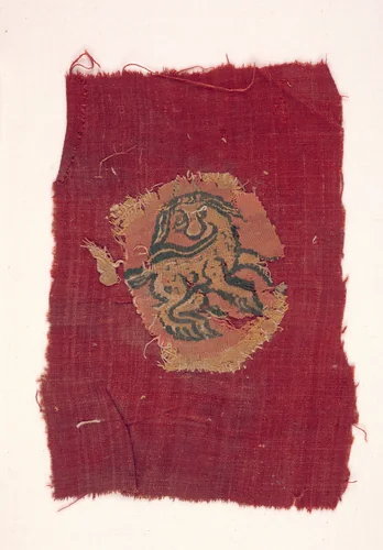 Fragment of an Oval Segmentum by Unknown, textile, 600-799