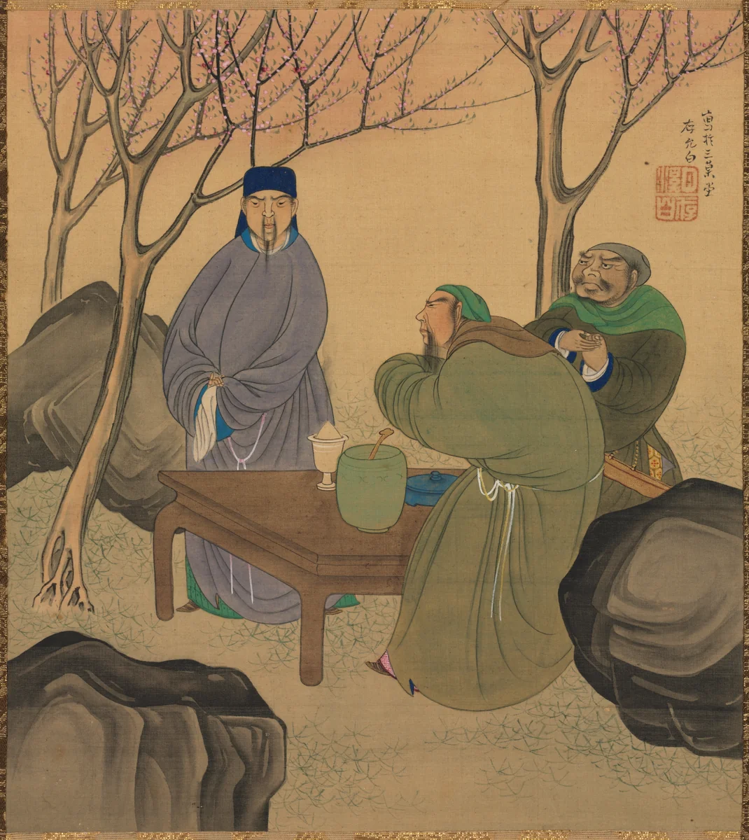 Romance of the Three Kingdoms by Matsumura Goshun, painting, 1800-1899