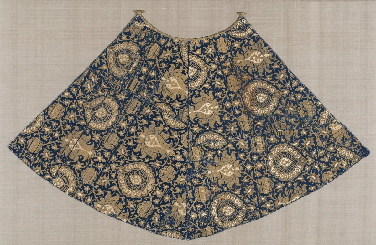 Mantle for a Statue of the Virgin with Lotus Blossoms and Medallions by Unknown, textile, 1422-1438