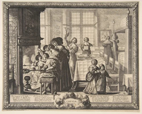 Winter by Abraham Bosse, print, 1632-1642