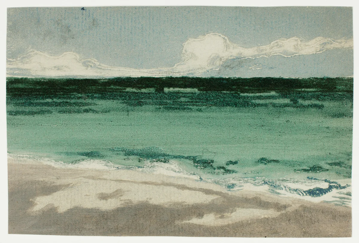 The Sea at Bognor by Theodore Roussel, print, 1895