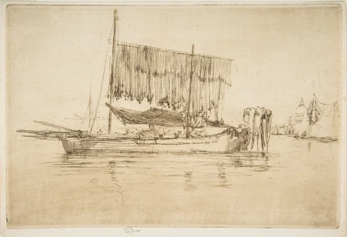 Fishing Boat by James McNeill Whistler, print, 1879-1880
