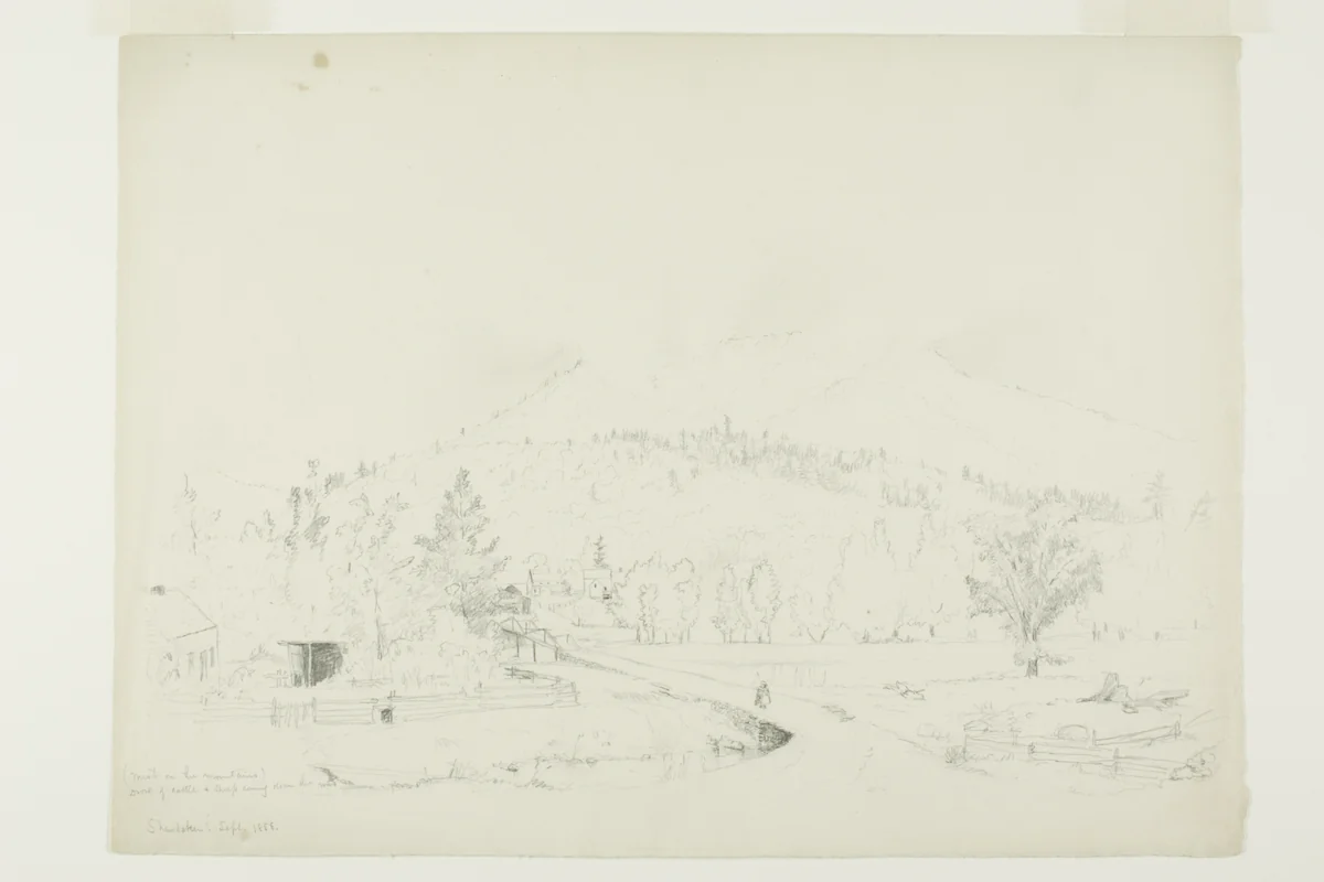 Mist on the Mountains by Jervis McEntee, drawing, 1848-1891
